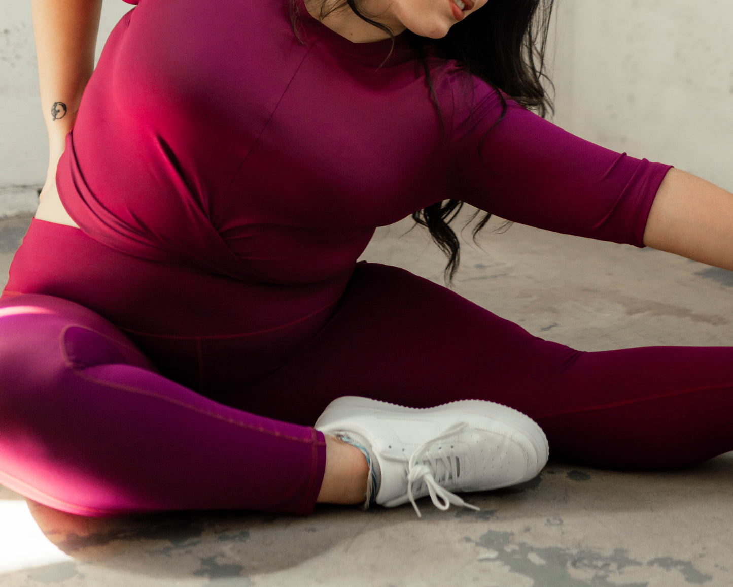 BORDEAUX 7/8 HIGH-RISE LEGGING