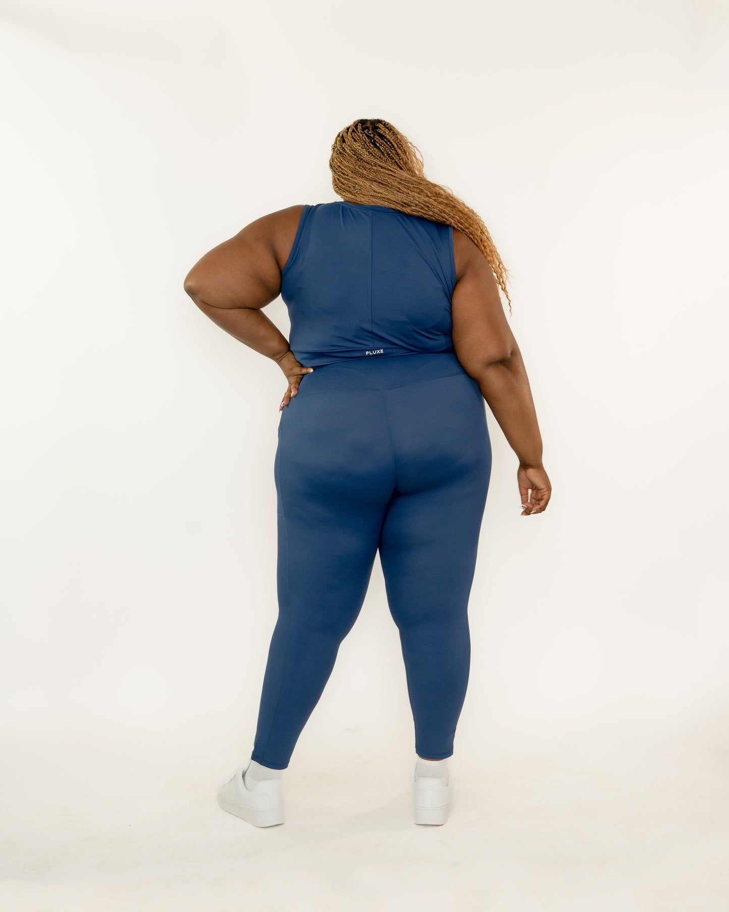 BLUE 7/8 HIGH-RISE LEGGING