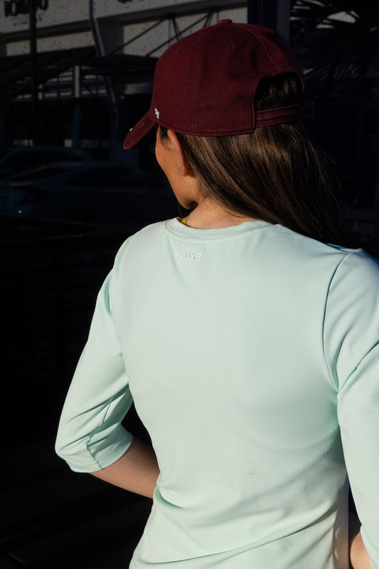 MINT GREEN 3/4 SLEEVE TOP