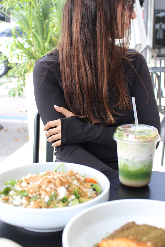 BLACK LONG SLEEVE TOP