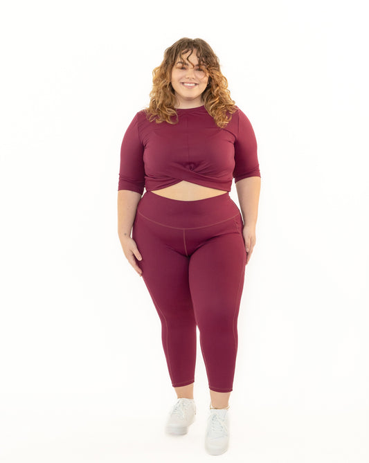BORDEAUX 7/8 HIGH-RISE LEGGING