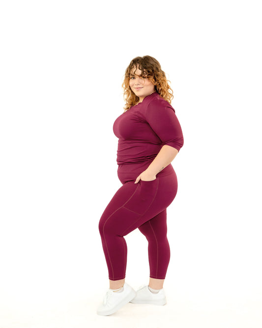 BORDEAUX 7/8 HIGH-RISE LEGGING